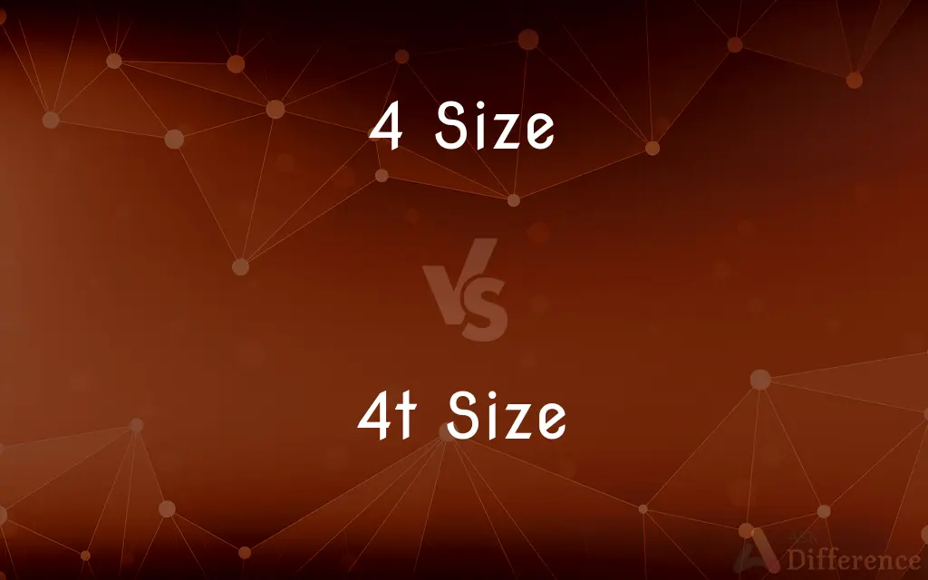 4 Size vs. 4t Size — What's the Difference?