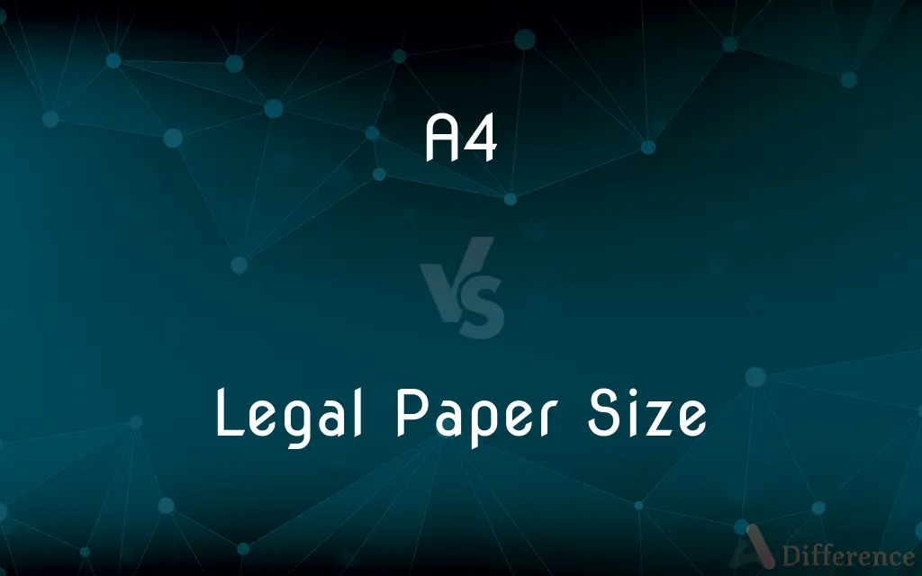 A4 vs. Legal Paper Size — What's the Difference?