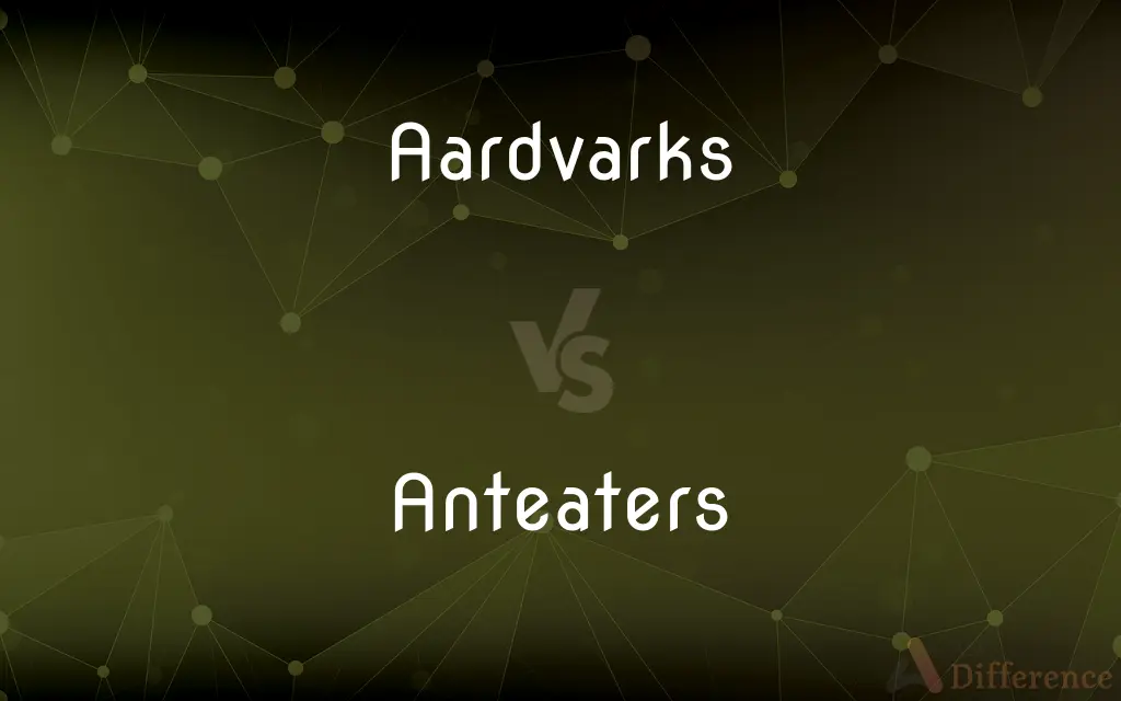 Aardvarks vs. Anteaters — What's the Difference?