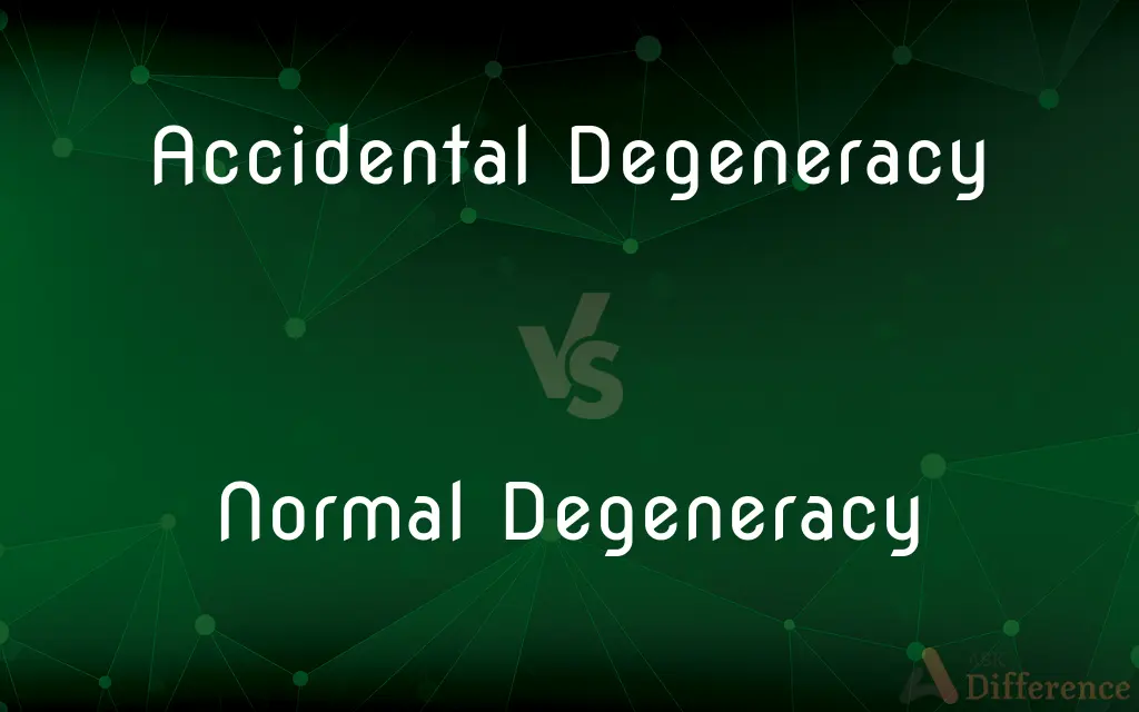 Accidental Degeneracy vs. Normal Degeneracy — What's the Difference?