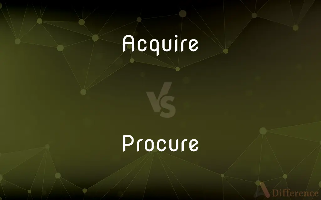 Acquire vs. Procure — What's the Difference?