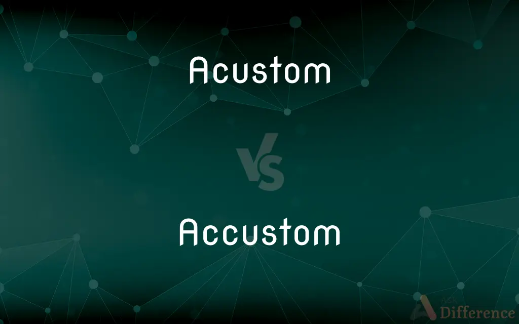 Acustom vs. Accustom — Which is Correct Spelling?