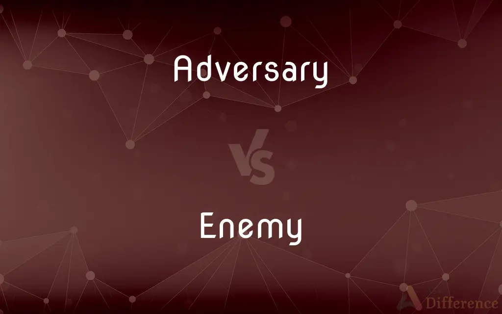 Adversary vs. Enemy — What's the Difference?