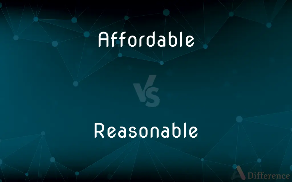 Affordable vs. Reasonable — What's the Difference?