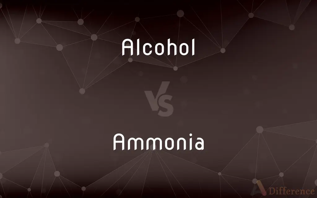 Alcohol vs. Ammonia — What's the Difference?