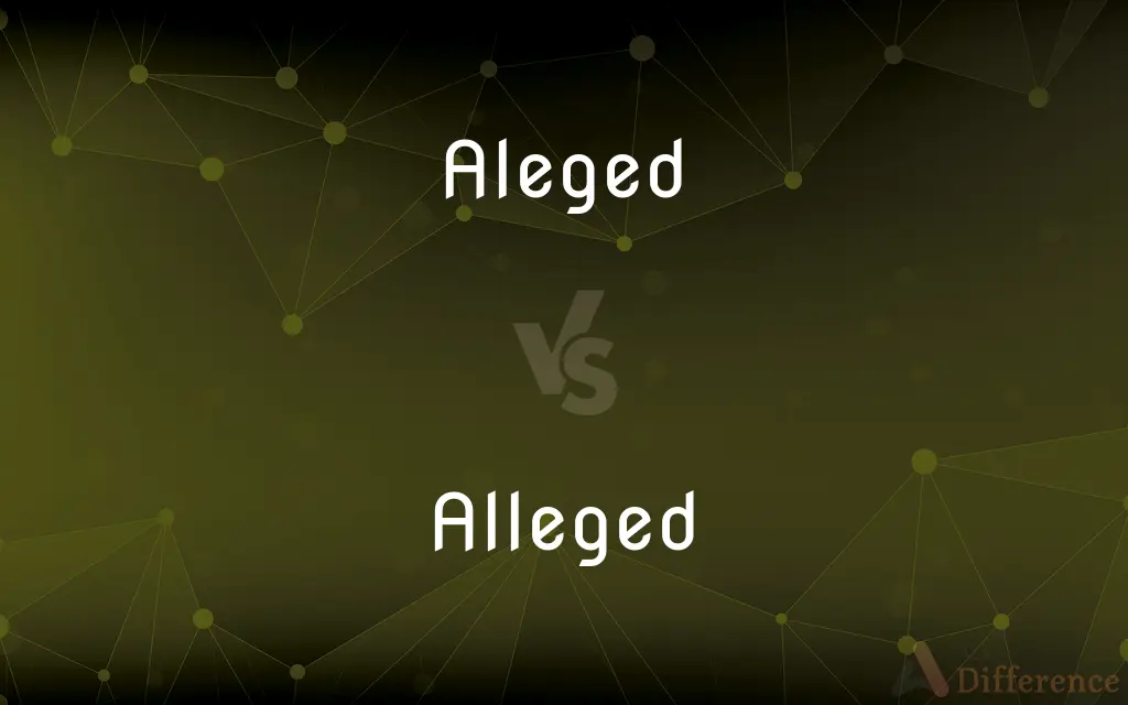 Aleged vs. Alleged — Which is Correct Spelling?