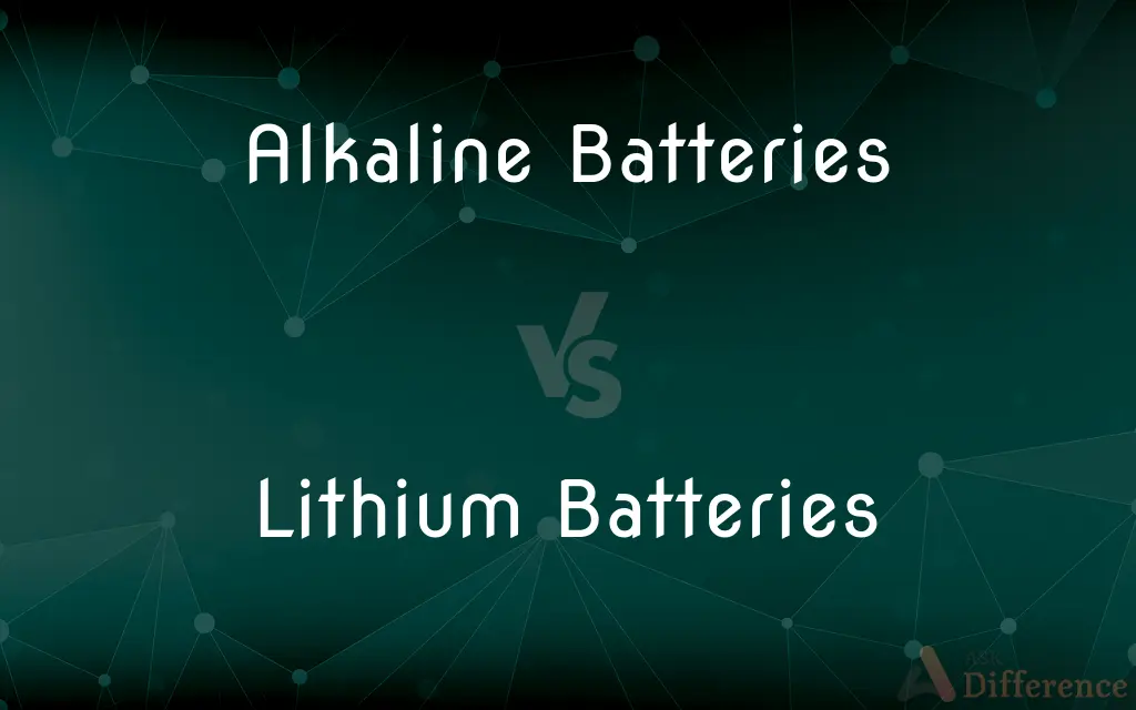 Alkaline Batteries vs. Lithium Batteries — What's the Difference?