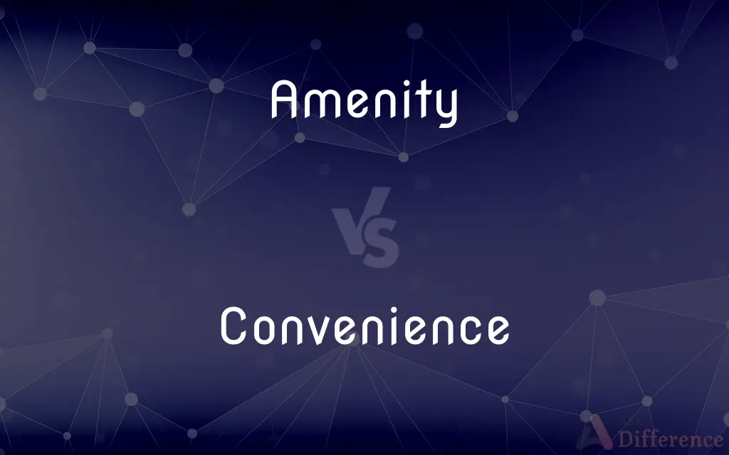 Amenity vs. Convenience — What's the Difference?