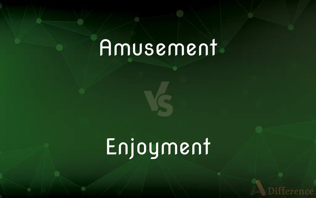 Amusement vs. Enjoyment — What's the Difference?