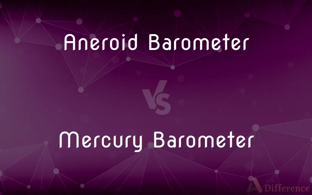 Aneroid Barometer vs. Mercury Barometer — What's the Difference?