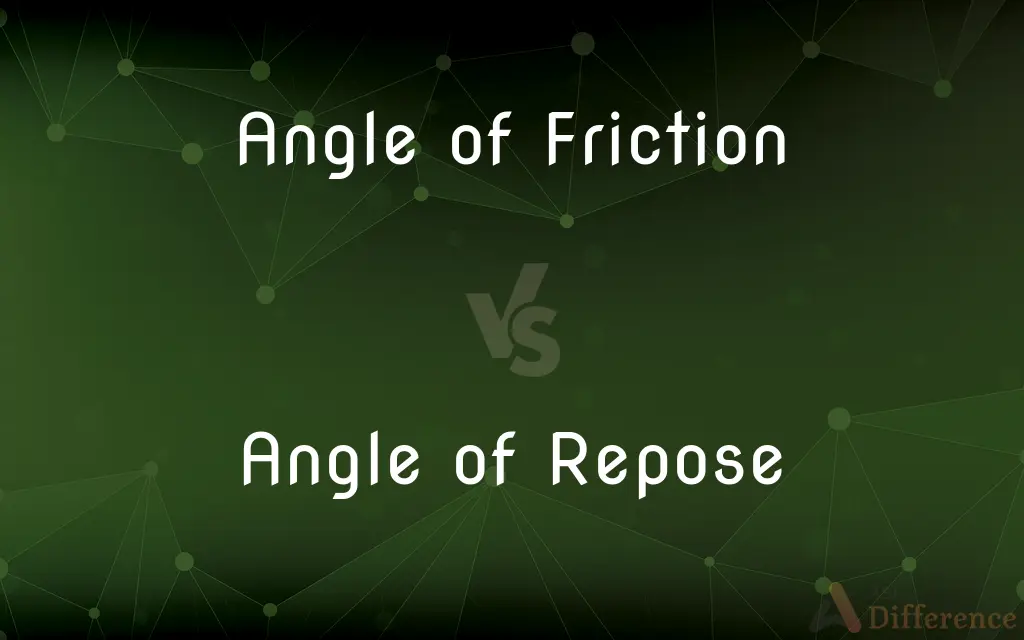 Angle of Friction vs. Angle of Repose — What's the Difference?