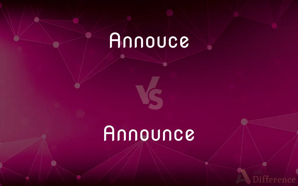 Annouce vs. Announce — Which is Correct Spelling?