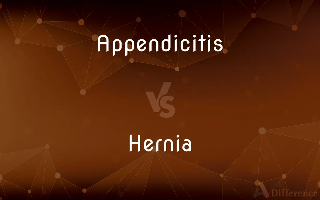 Appendicitis vs. Hernia — What's the Difference?