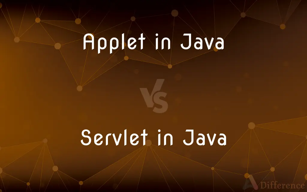 Applet in Java vs. Servlet in Java — What's the Difference?