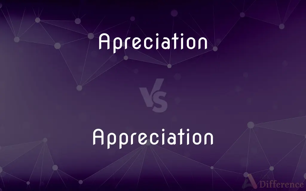 Apreciation vs. Appreciation — Which is Correct Spelling?