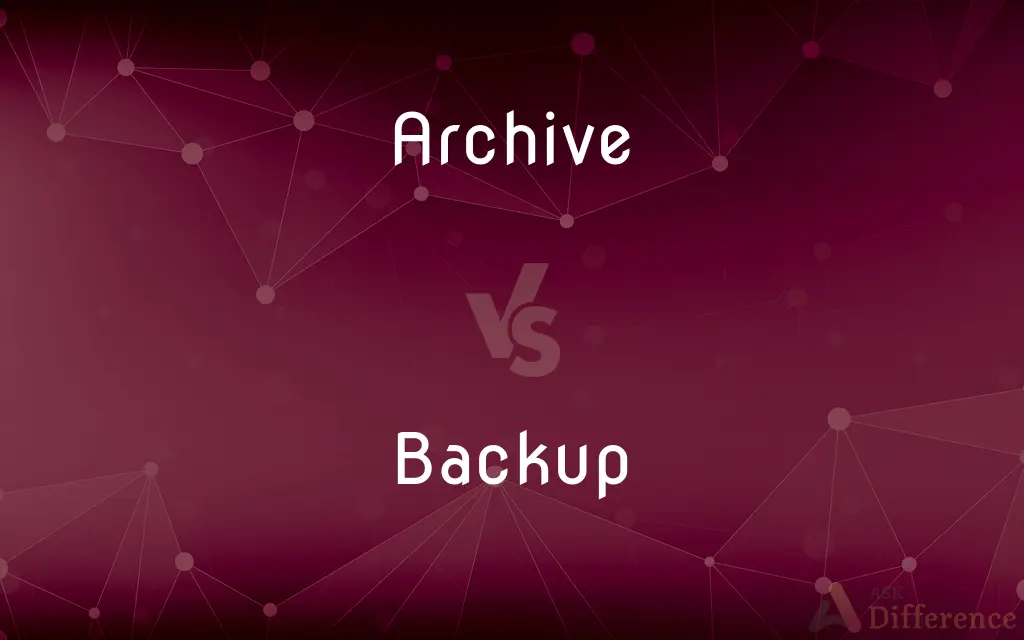 Archive vs. Backup — What's the Difference?