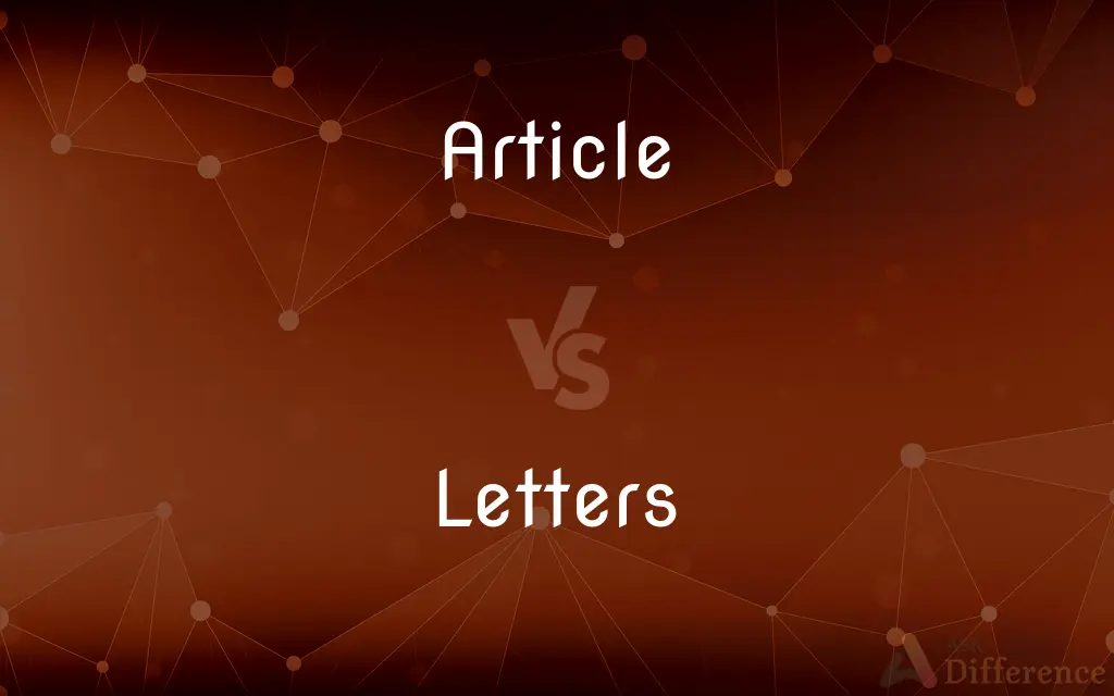 research article vs letter