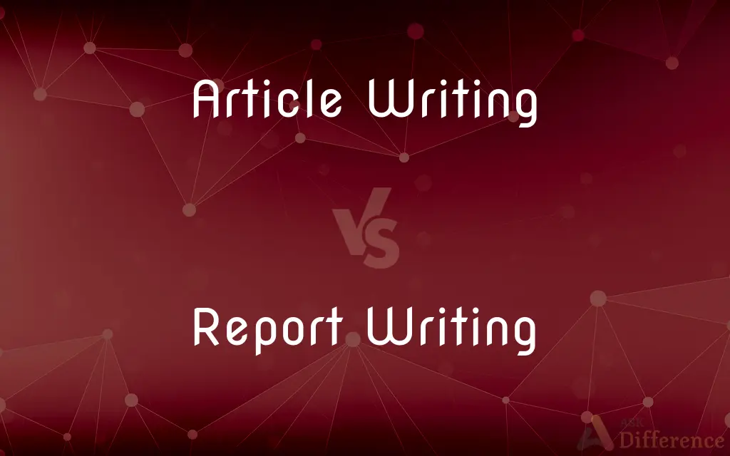 differentiate research writing vs report writing and its purposes