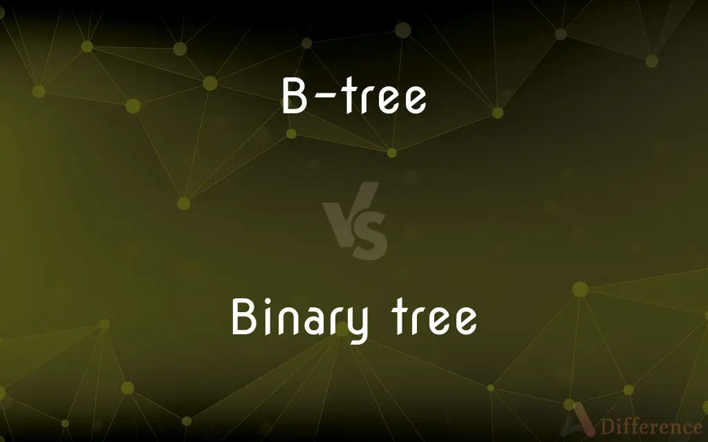 B-tree vs. Binary tree — What's the Difference?