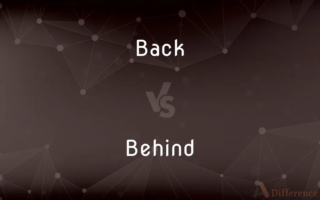 Back vs. Behind — What's the Difference?