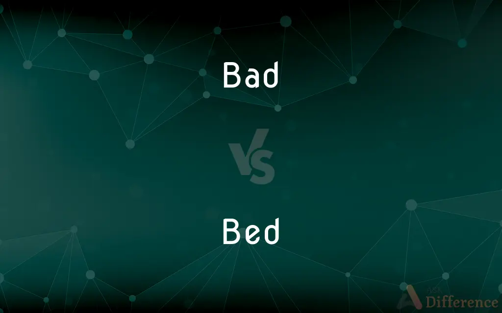 Bad vs. Bed — What's the Difference?