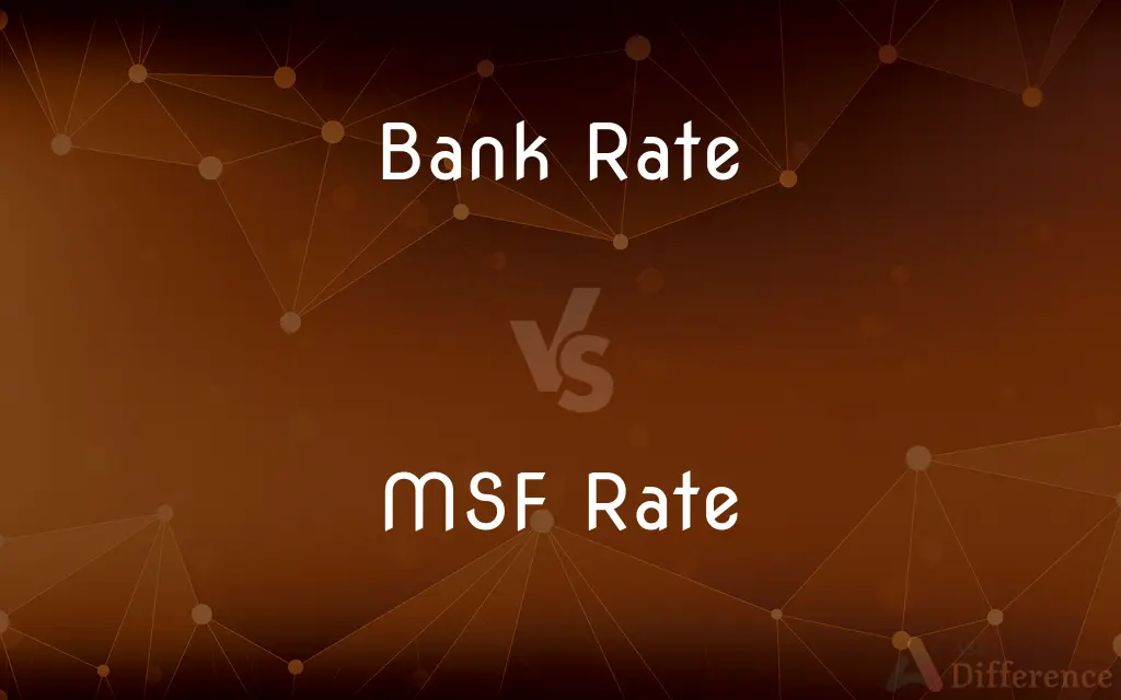 Bank Rate vs. MSF Rate — What's the Difference?