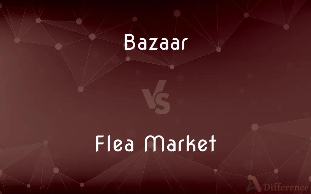 Bazaar vs. Flea Market — What's the Difference?