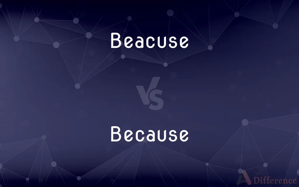 Beacuse vs. Because — Which is Correct Spelling?