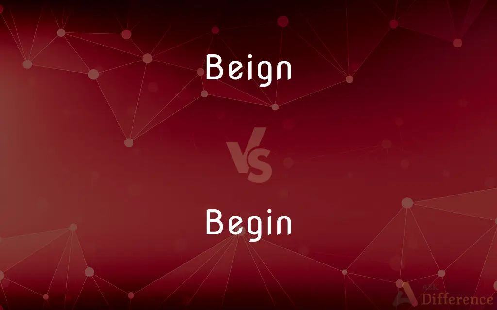 Beign vs. Begin — Which is Correct Spelling?