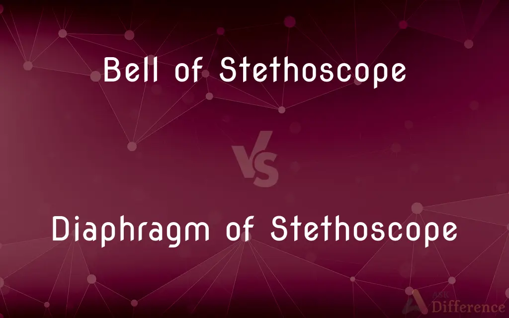 Bell of Stethoscope vs. Diaphragm of Stethoscope — What's the Difference?