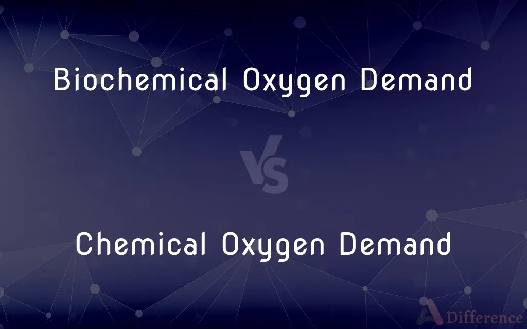 Biochemical Oxygen Demand vs. Chemical Oxygen Demand — What's the Difference?