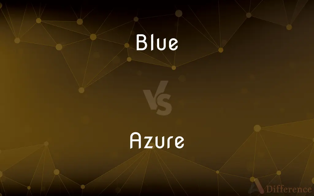 Blue vs. Azure — What's the Difference?