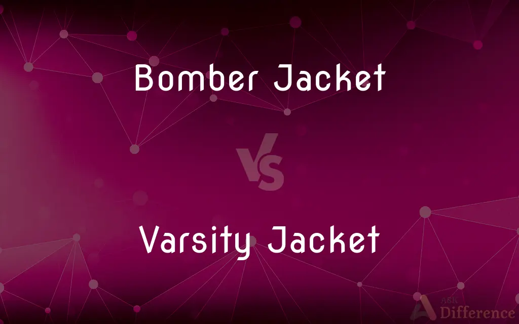 Bomber Jacket vs. Varsity Jacket — What's the Difference?