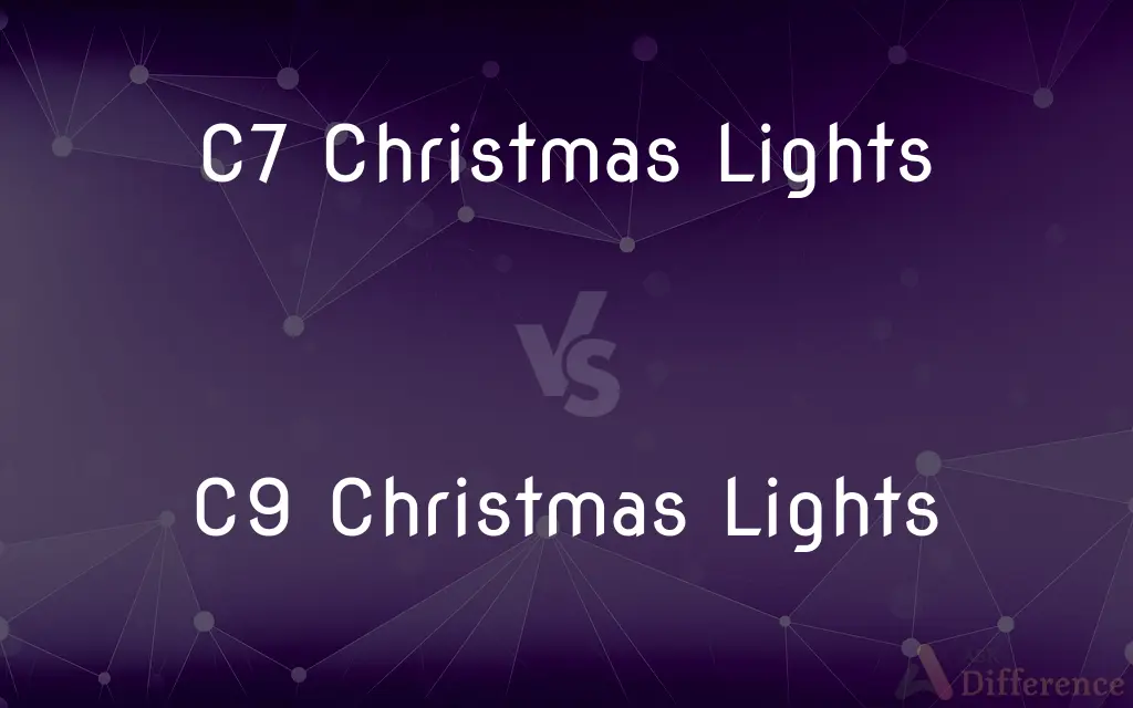 C7 Christmas Lights vs. C9 Christmas Lights — What's the Difference?