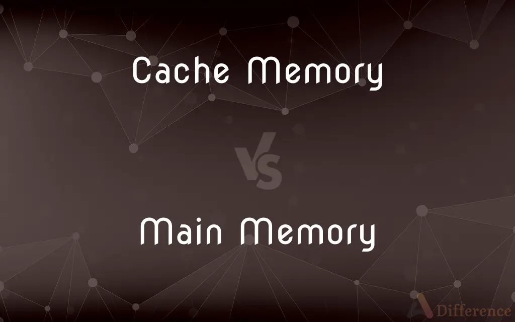 Cache Memory vs. Main Memory — What's the Difference?