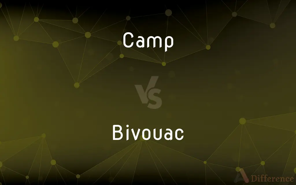 Camp vs. Bivouac — What's the Difference?