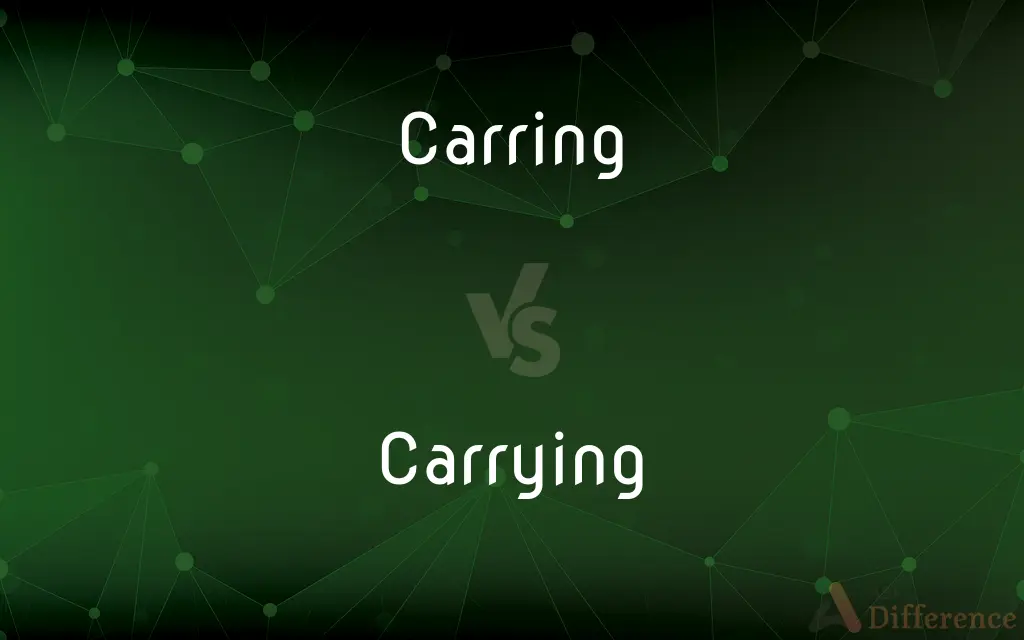 Carring vs. Carrying — Which is Correct Spelling?