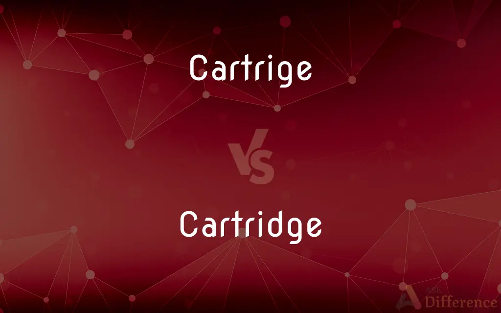 Cartrige vs. Cartridge — Which is Correct Spelling?