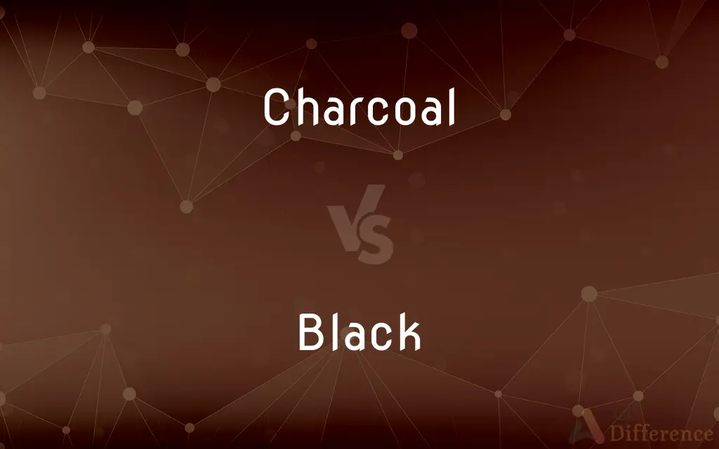 Charcoal vs. Black — What's the Difference?