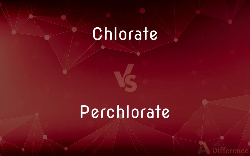 Chlorate vs. Perchlorate — What's the Difference?