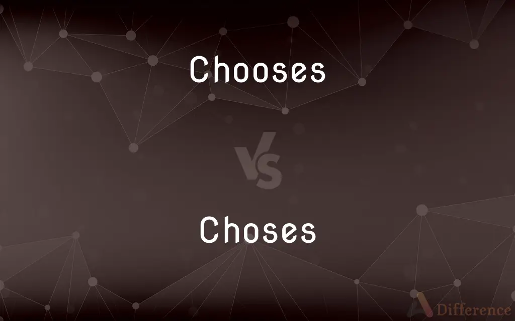 Chooses vs. Choses — Which is Correct Spelling?