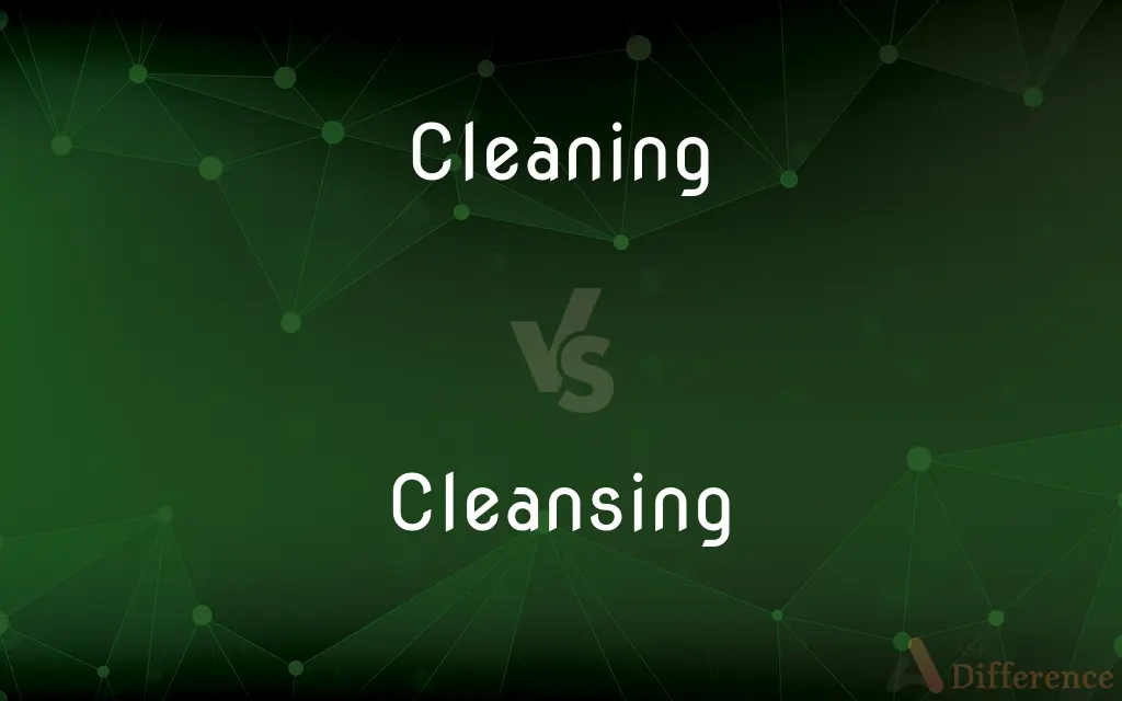 Cleaning vs. Cleansing — What's the Difference?