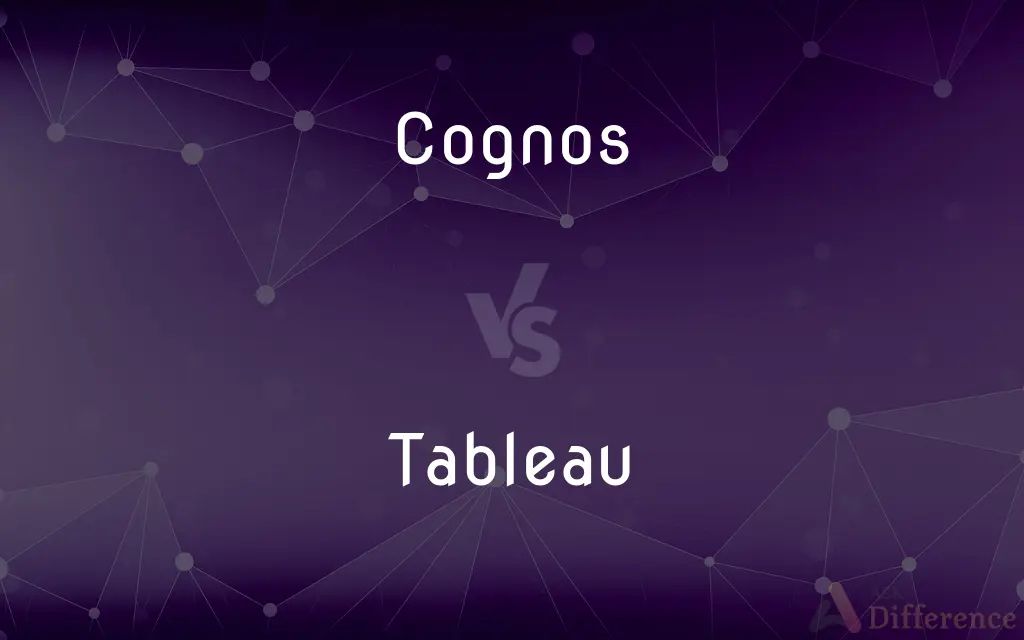 Cognos vs. Tableau — What's the Difference?