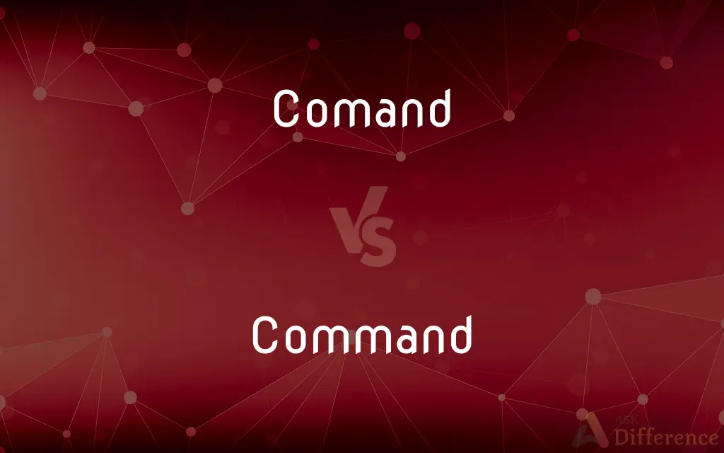 Comand vs. Command — Which is Correct Spelling?