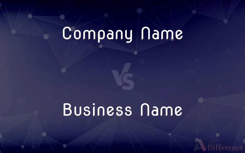 Company Name vs. Business Name — What's the Difference?