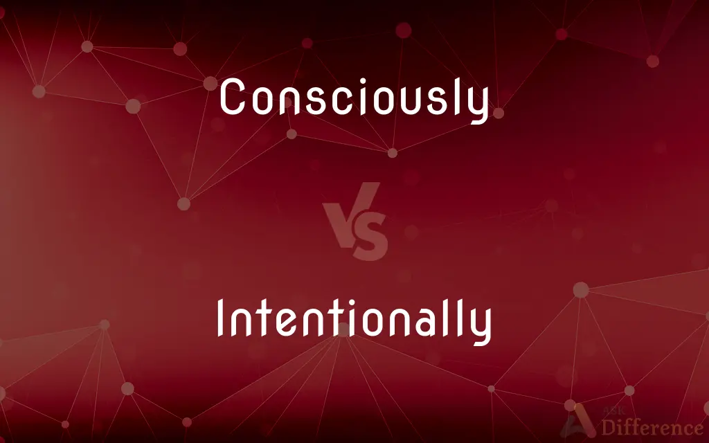 Consciously vs. Intentionally — What's the Difference?