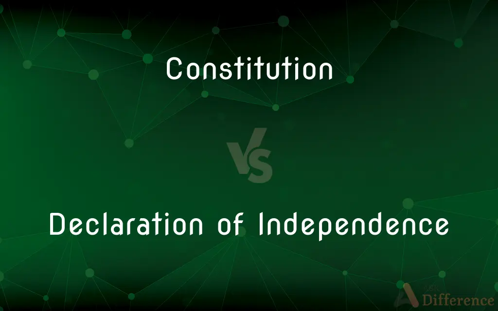 Constitution vs. Declaration of Independence — What's the Difference?