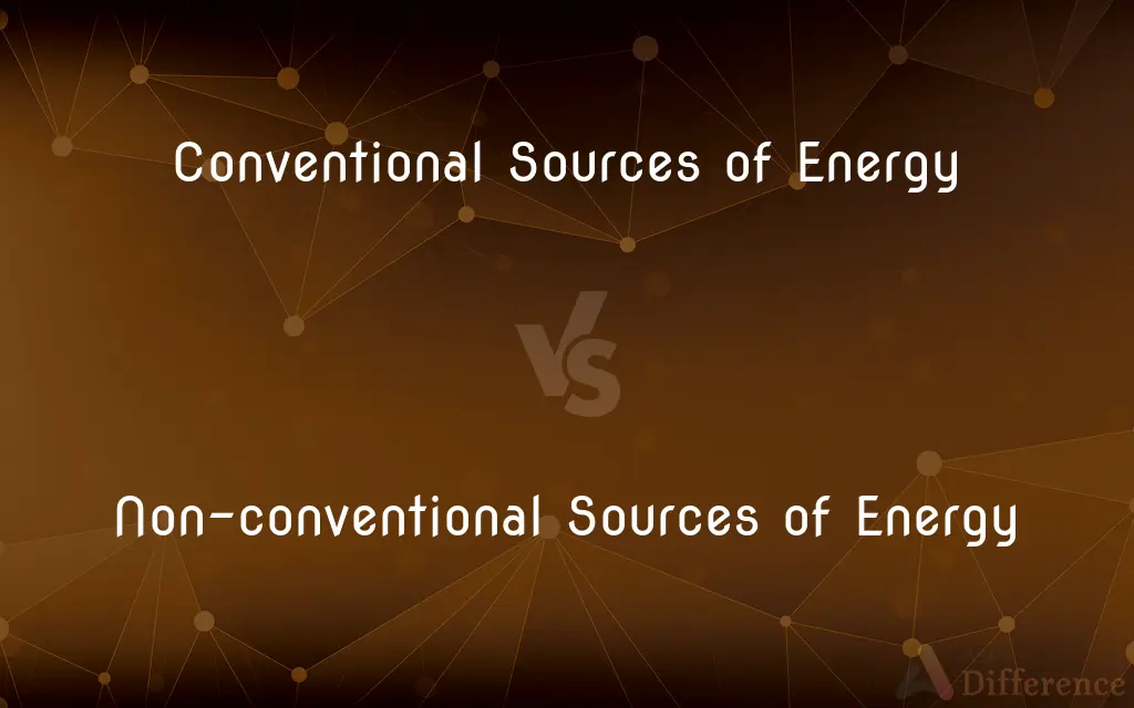 Conventional Sources of Energy vs. Non-conventional Sources of Energy — What's the Difference?