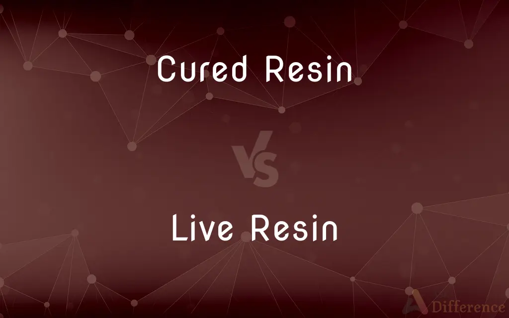 Cured Resin vs. Live Resin — What’s the Difference?