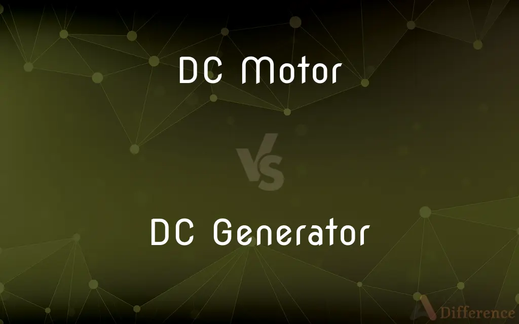 DC Motor vs. DC Generator — What's the Difference?